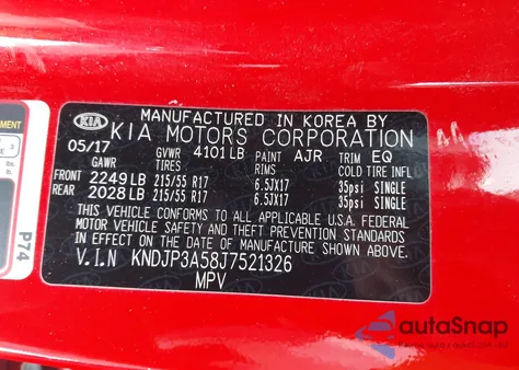 2018 Kia Soul + z USA, uszkodzony, nr VIN KNDJP3A58J7521326